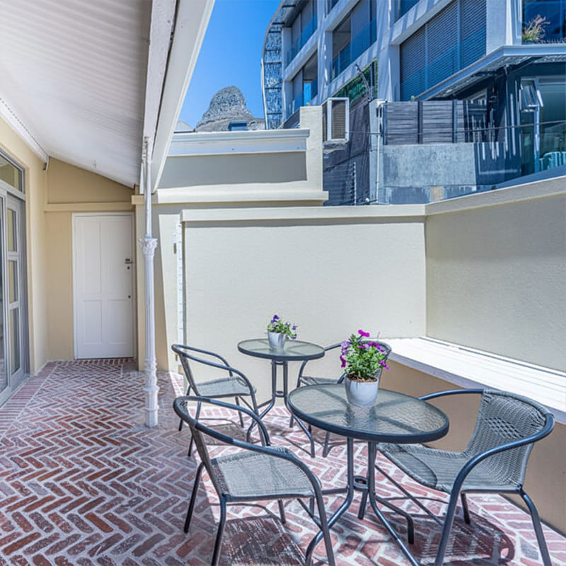 Outdoor courtyard and patio